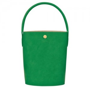 Torebka Longchamp éPure S Bucket Damskie Zielone | SN-LCMP47745