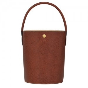 Torebka Longchamp éPure S Bucket Damskie Brązowe | SN-LCMP47746
