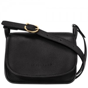 Torebki Małe Longchamp Le Foulonné Xs Damskie Czarne | SN-LCMP48213