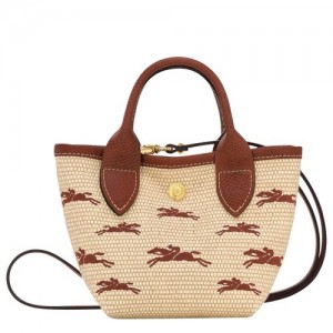 Torebki Małe Longchamp Le Panier Pliage Xs Basket Damskie Brązowe | SN-LCMP48218