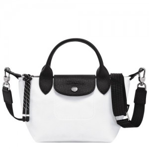 Torebki Małe Longchamp Le Pliage Energy Xs Damskie Białe | SN-LCMP48219