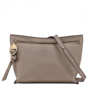 Torebki Małe Longchamp Mailbox Xs Damskie Szare Brązowe | SN-LCMP48208