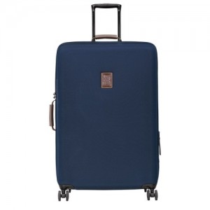 Walizki Longchamp Boxford Xl Męskie Niebieskie | SN-LCMP49381